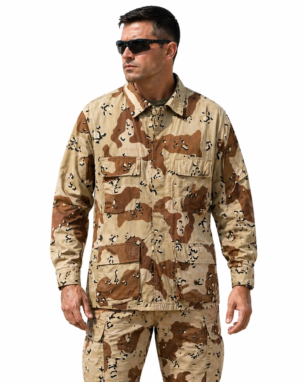U.S.G.I Military Issue 6 Color Desert Camouflage BDU Shirt