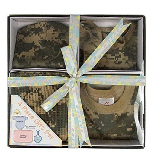 Infant 4 Piece Camo Boxed Gift Set Infant 4 Piece Camo Boxed Gift Set