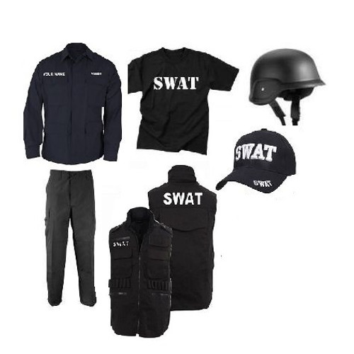 Adult Swat Costume With Ranger Vest Adult Swat Costume With Ranger Vest