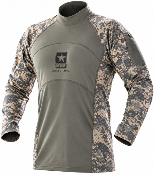 MASSIF US ARMY COMBAT SHIRT (ACS) FLAME RESISTANT ACU- With Logo
