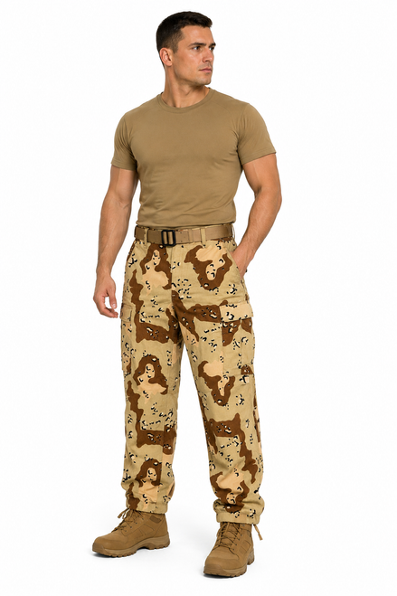 U.S.G.I Military Issue 6 Color Desert Chocolate Chip BDU Pants