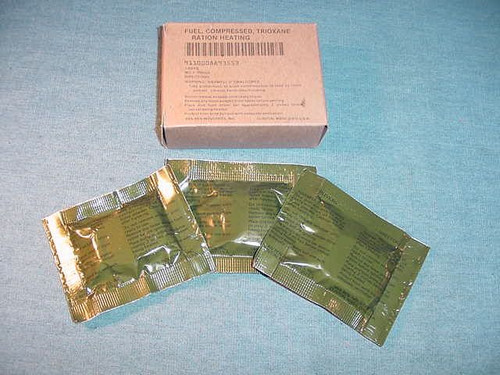 U.S. Military Compressed Trioxane Ration Fuel Heater Pack