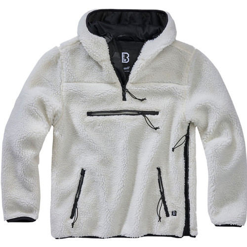 Brandit Women Square Fleece Jacket – Giacca In Pile Donna, Cappuccio Staccabile, Tasche E Bottoni, Mezza Stagione