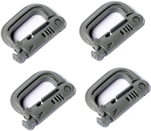 Grimloc Locking D-Ring (4 Pack) Foliage Green Grimloc Locking D-Ring (4 Pack) Foliage Green