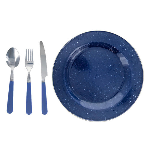 Enamel Tableware 4 Piece Set Enamel Tableware 4 Piece Set