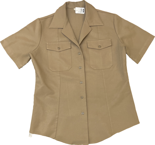 NAVY Women's Shirt - Khaki Poly Wool NAVY Women's Shirt - Khaki Poly Wool