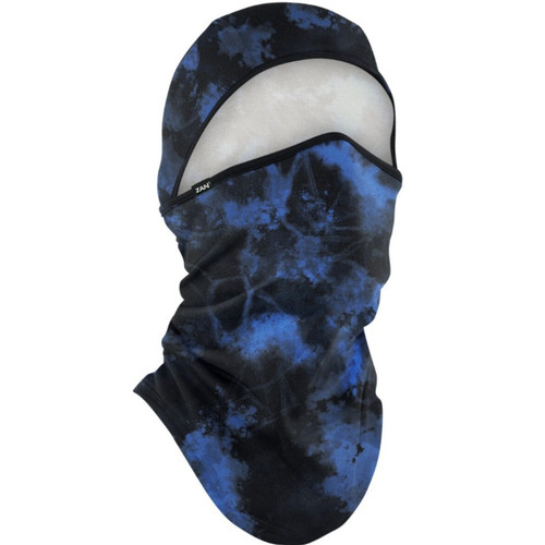 Convertible Balaclava Black & Blue Tie Dye