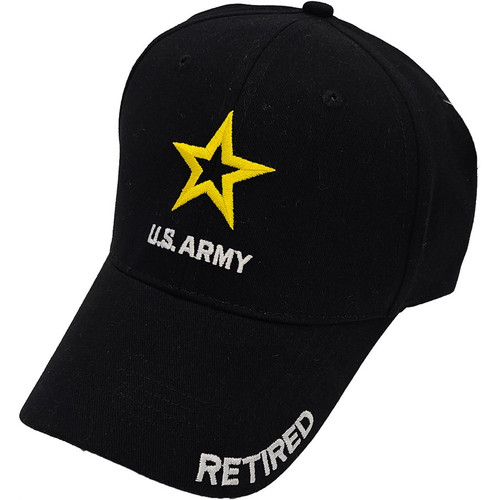 ARMY LOGO W / RETIRED ON BILL CAP ARMY LOGO W / RETIRED ON BILL CAP
