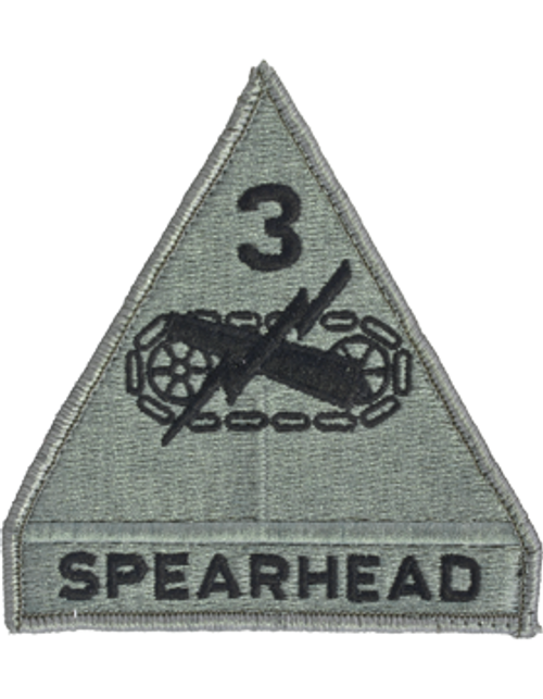 3rd Armor Divison with Tab ACU Patch with Fastener 3rd Armor Divison with Tab ACU Patch with Fastener