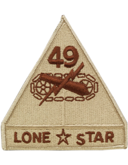 0049 Armor Division with Tab Desert Patch 0049 Armor Division with Tab Desert Patch