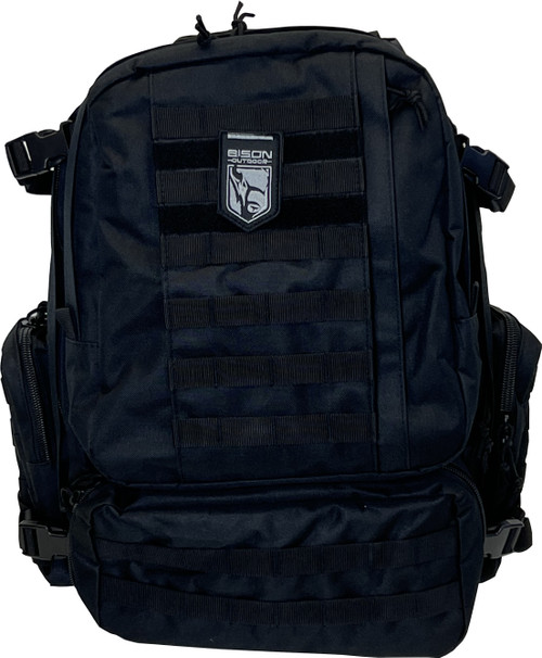 SXD Genesis 48 Tactical Backpack Color Black Frontside SXD Genesis 48 Tactical Backpack Color Black Frontside