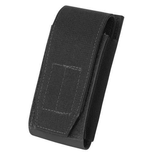 Black QD M4/AR magazine pouch with elastic retention, removable flap covers, and hook backing for modular tactical gear setups. Black QD M4/AR magazine pouch with elastic retention, removable flap covers, and hook backing for modular tactical gear setups.