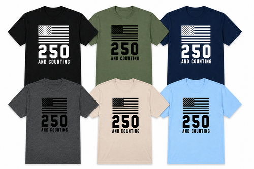 America 250 and Counting T-Shirt All Colors