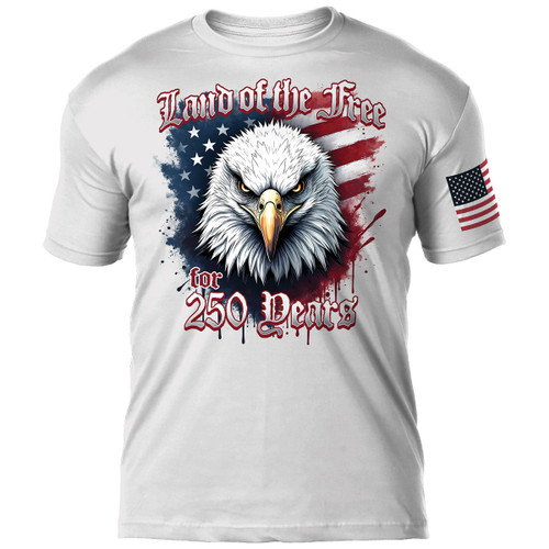 USA 250th Birthday Land Of The Free T-Shirt