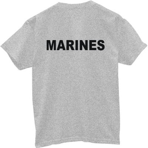 Grey Military Marines Physical Training T-Shirt Grey Military Marines Physical Training T-Shirt