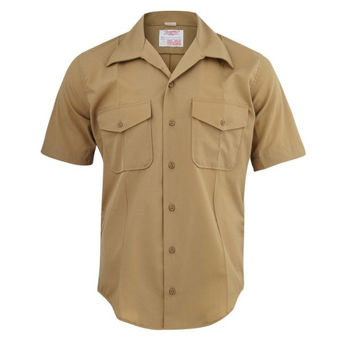 Used USMC Khaki Charlie Uniform Shirt 