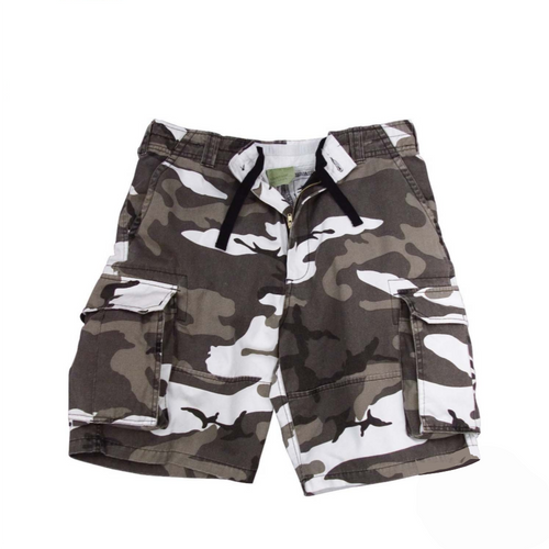 City Camo Vintage Paratrooper, Six Pockets, Zipper Fly - Cargo Shorts City Camo Vintage Paratrooper, Six Pockets, Zipper Fly - Cargo Shorts