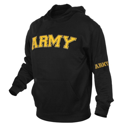 Army Military Embroidered Fleece Pullover Hoodie
