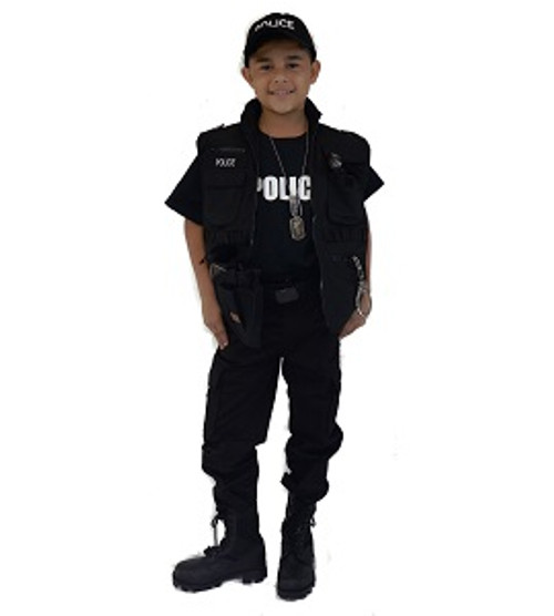 Kids Police Task Force Costume Kids Police Task Force Costume