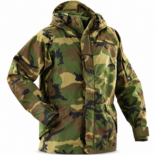Used USA Woodland Camo Gortex Parka