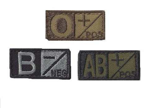 Blood Type Novelty Patch Blood Type Novelty Patch
