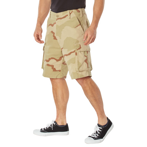 Tri-Color Desert Camo Vintage Paratrooper, Six Pockets - Cargo Shorts Tri-Color Desert Camo Vintage Paratrooper, Six Pockets - Cargo Shorts