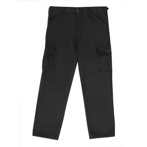 Kids Black Fatigue Pants