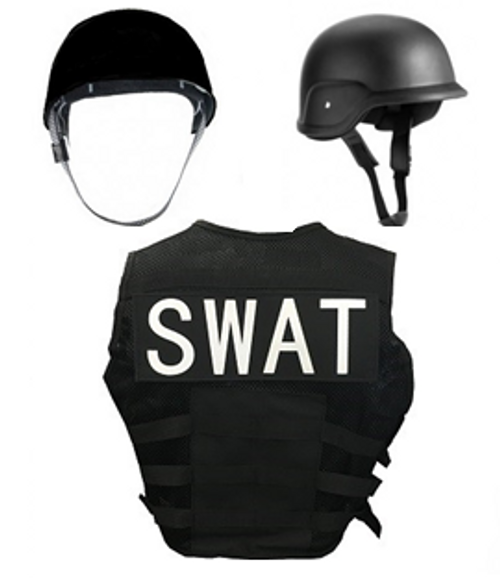 Kids Swat Tactical Assault Vest and Helmet Kids Swat Tactical Assault Vest and Helmet