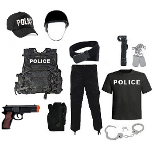 Kids Police Team Leader Costume
