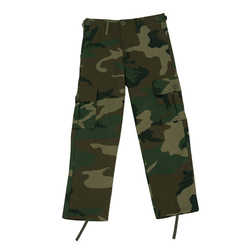 Kids Woodland Camo Fatigue Pants Kids Woodland Camo Fatigue Pants