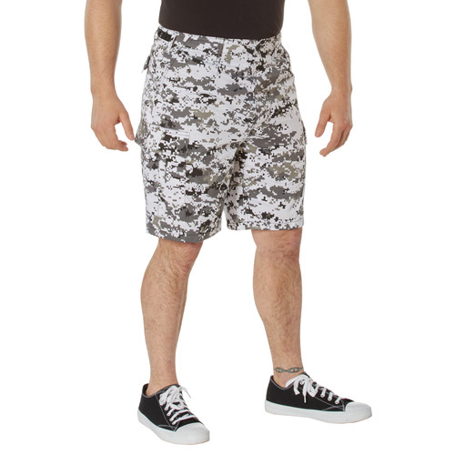 City Digital Camo Shorts, Button Fly, 6 Pockets - BDU Shorts