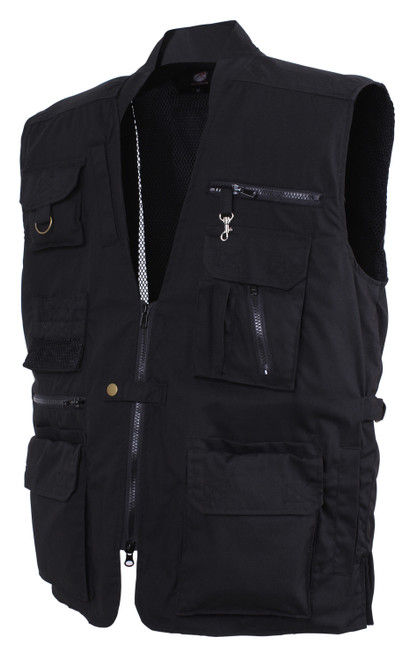 Lightweight Everyday Black Concealed Carry Vest Lightweight Everyday Black Concealed Carry Vest