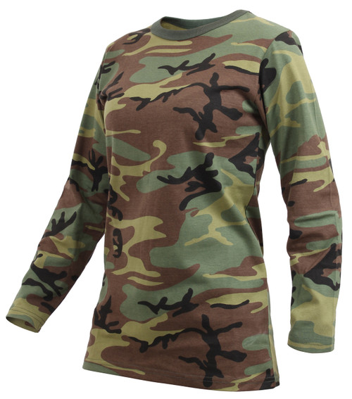 Womens Camo Long Sleeve Shirt Womens Camo Long Sleeve Shirt