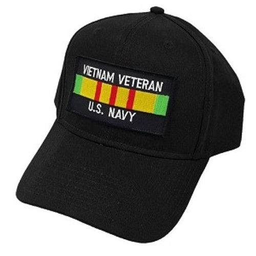 Navy Vietnam Veteran w/Ribbons Ball Cap Navy Vietnam Veteran w/Ribbons Ball Cap