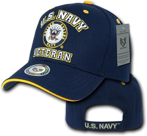 US Navy Veteran w/Emblem Ball Cap US Navy Veteran w/Emblem Ball Cap
