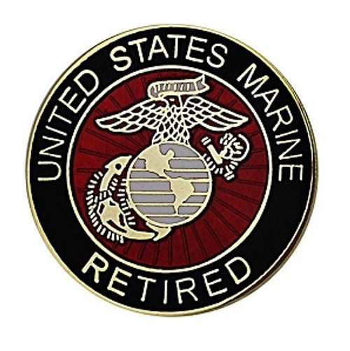 Marine Corps Retired Hat Lapel Pin Marine Corps Retired Hat Lapel Pin