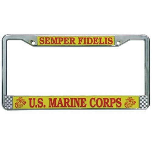 Semper Fi Marine Corps License Plate Frame Semper Fi Marine Corps License Plate Frame