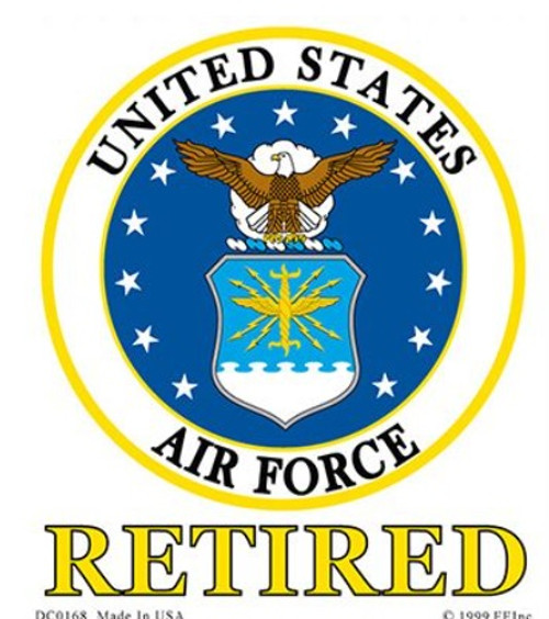 Retired Air Force Sticker Retired Air Force Sticker