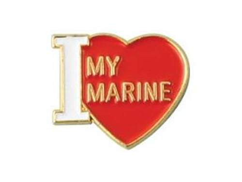 I Love My Marine Lapel Pin I Love My Marine Lapel Pin