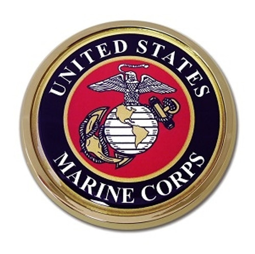 US Marine Corps Metal Auto Emblem US Marine Corps Metal Auto Emblem