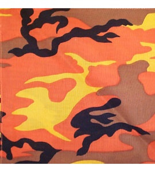 Orange Camo Bandana Orange Camo Bandana