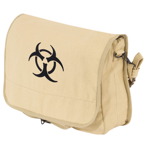 Vintage Canvas Paratrooper Bag w/ Bio-Hazard Symbol Vintage Canvas Paratrooper Bag w/ Bio-Hazard Symbol