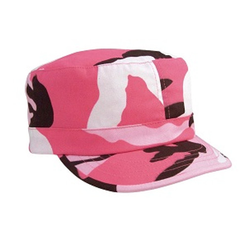 Pink Camo Patrol Cap - Adjustable 