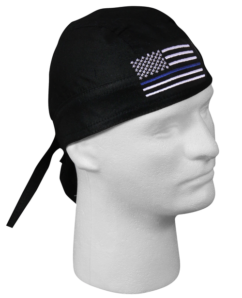 Thin Blue Line Flag Headwrap
