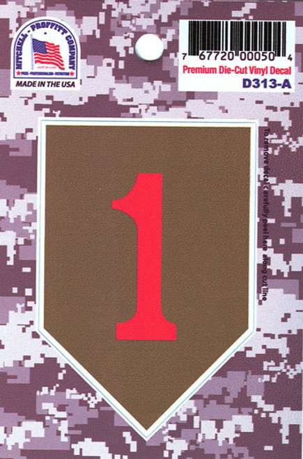 US Army 1st Infantry Division Vinyl Decal Sticker