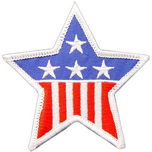 American Flag Embroidered Star Patch American Flag Embroidered Star Patch