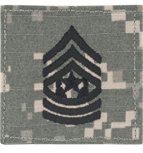 Cmd Sgt Major Rank w/ hook fastener Cmd Sgt Major Rank w/ hook fastener
