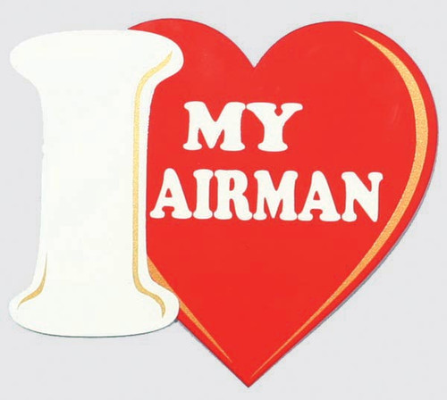 US Air Force I Love My Airman Decal Sticker