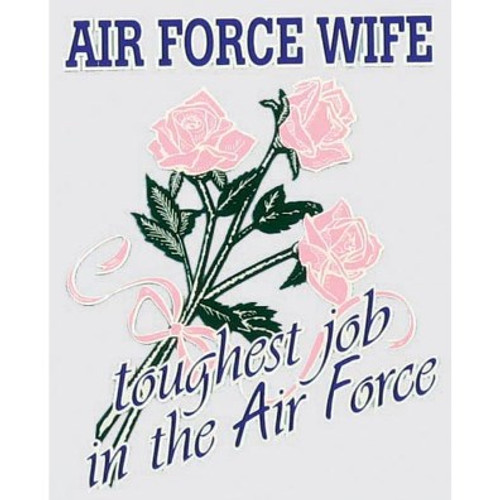Air Force Wife Decal Sticker Light Pink Air Force Wife Decal Sticker Light Pink
