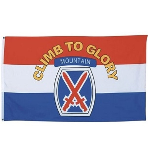 3ft x 5ft Climb to Glory 10th Mountain Division Flag 3ft x 5ft Climb to Glory 10th Mountain Division Flag